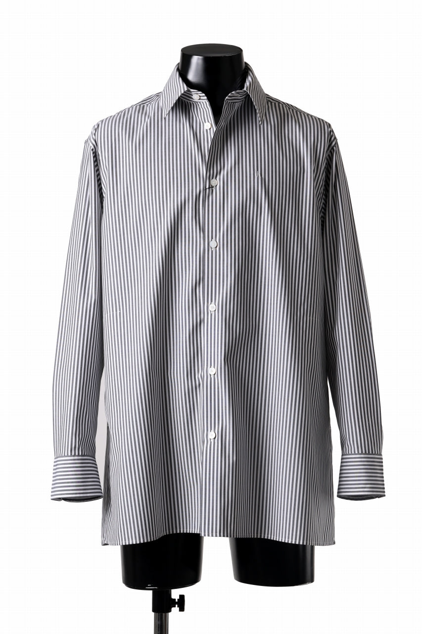 TARO HORIUCHI / th products "ROMAN" Midsize Shirt / esteneige broad cloth (stripe)