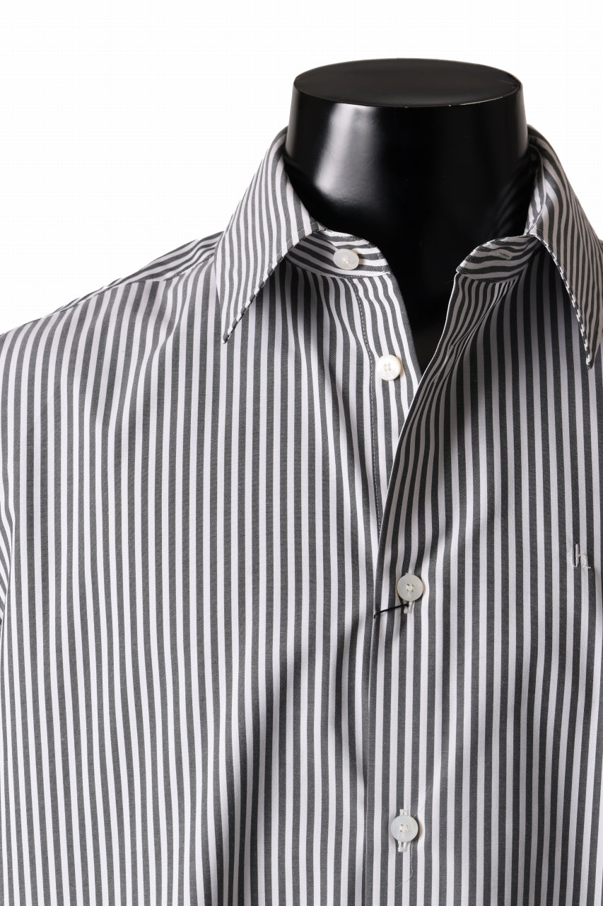 TARO HORIUCHI / th products "ROMAN" Midsize Shirt / esteneige broad cloth (stripe)