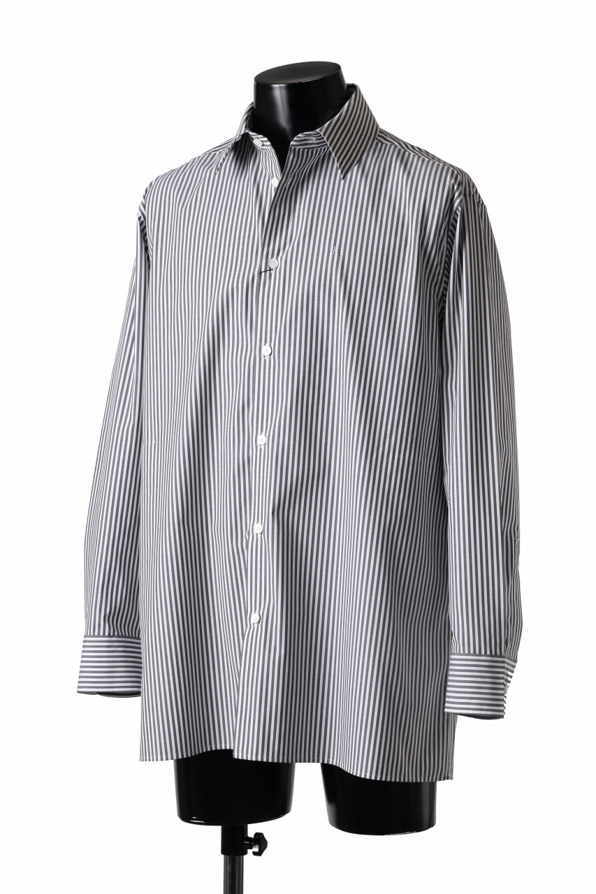 TARO HORIUCHI / th products "ROMAN" Midsize Shirt / esteneige broad cloth (stripe)