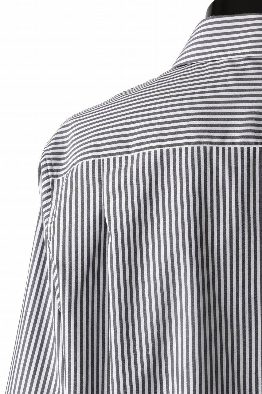 TARO HORIUCHI / th products "ROMAN" Midsize Shirt / esteneige broad cloth (stripe)