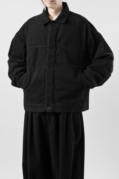 Load image into Gallery viewer, CAPERTICA BIG JEAN JACKET / NAPPING MOLESKIN (BLACK)