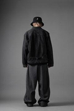 画像をギャラリービューアに読み込む, FULLCOUNT Type 1 Black Denim Jacket / 13.7oz Zimbabwe Selvedge Denim (BLACK)