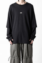 画像をギャラリービューアに読み込む, A.F ARTEFACT LAYERED LONG SLEEVE TOPS / PRINT TYPE-A (BLACK)