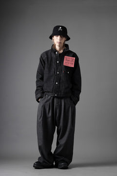 画像をギャラリービューアに読み込む, FULLCOUNT Type 1 Black Denim Jacket / 13.7oz Zimbabwe Selvedge Denim (BLACK)