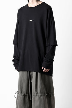 画像をギャラリービューアに読み込む, A.F ARTEFACT LAYERED LONG SLEEVE TOPS / PRINT TYPE-A (BLACK)