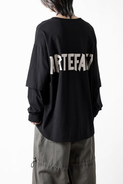 画像をギャラリービューアに読み込む, A.F ARTEFACT LAYERED LONG SLEEVE TOPS / PRINT TYPE-A (BLACK)