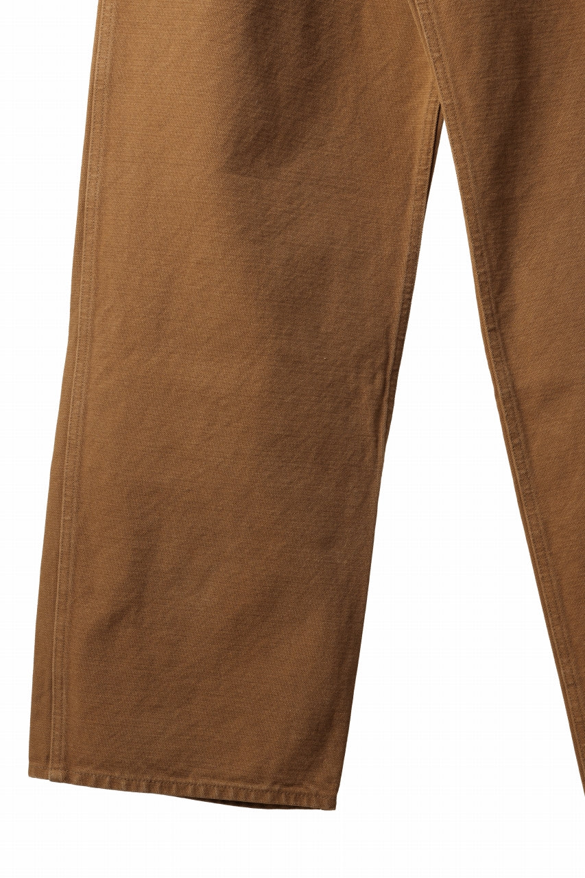 FULLCOUNT HEAVY CANVAS CINCH BACK WORK TROUSERS (BROWN)