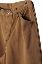 画像をギャラリービューアに読み込む, FULLCOUNT HEAVY CANVAS CINCH BACK WORK TROUSERS (BROWN)