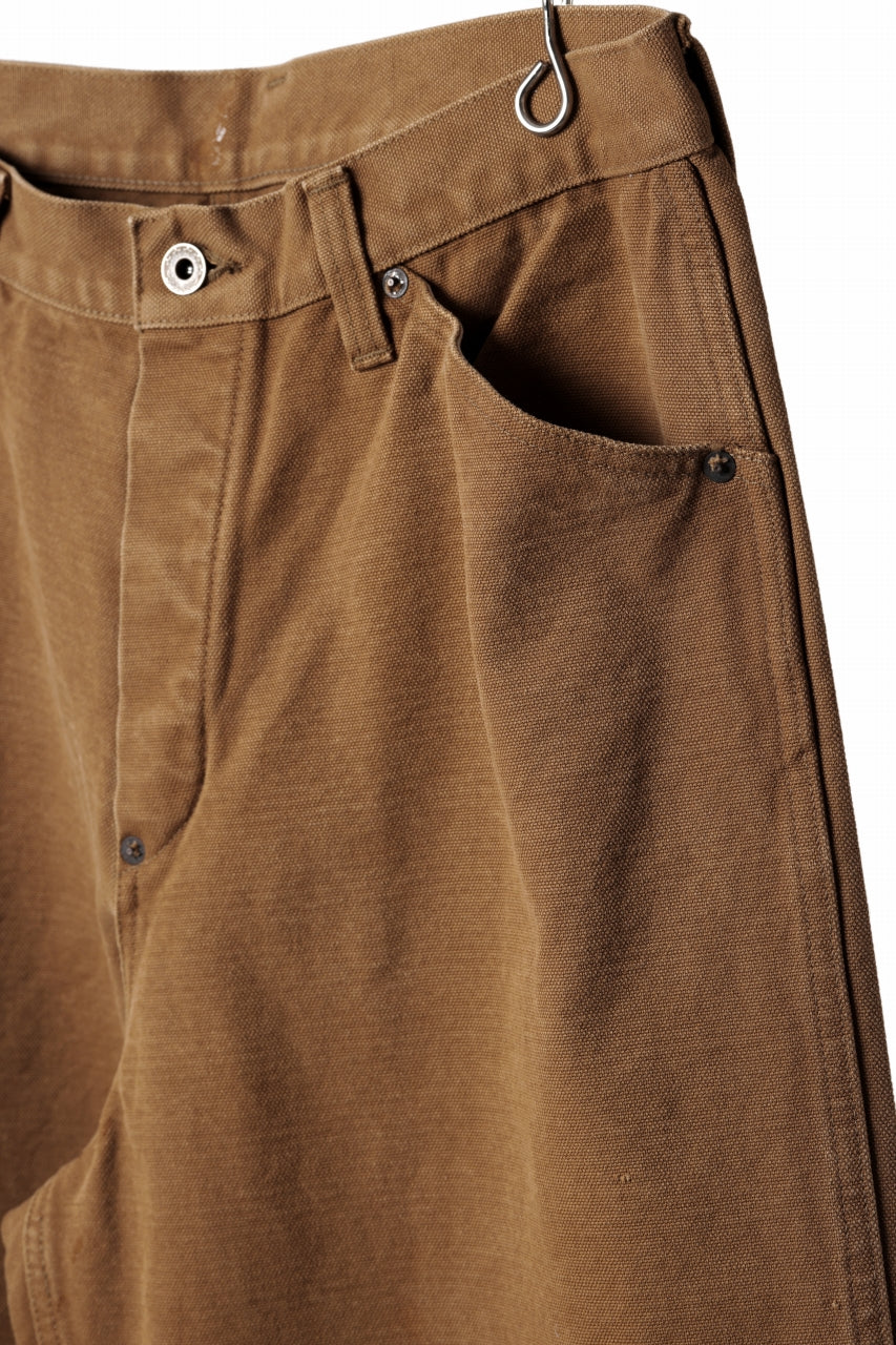 画像をギャラリービューアに読み込む, FULLCOUNT HEAVY CANVAS CINCH BACK WORK TROUSERS (BROWN)