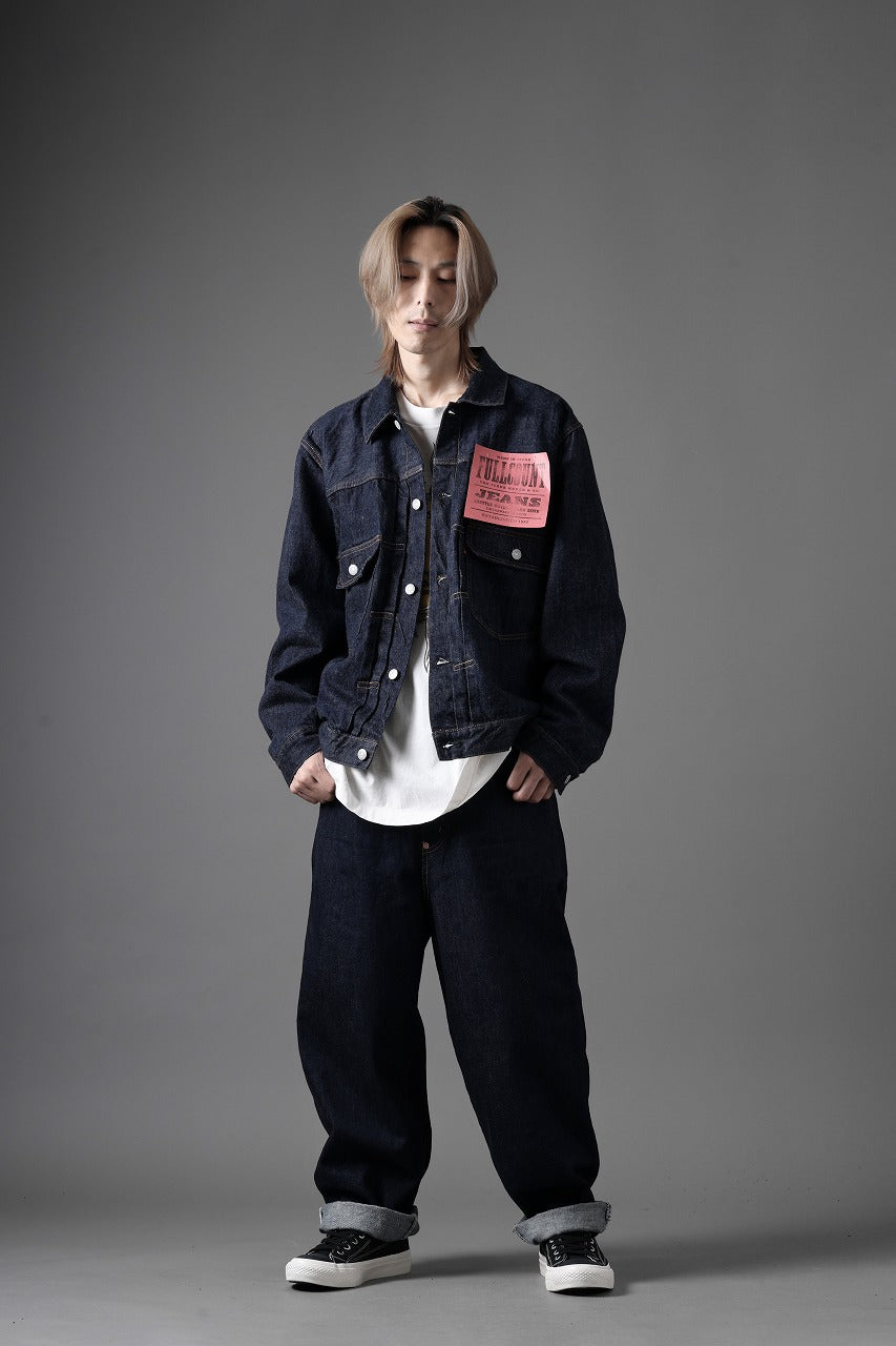 画像をギャラリービューアに読み込む, FULLCOUNT Type 2 Denim Jacket / 13.7oz Zimbabwe Selvedge Denim (INDIGO BLUE / ONE WASHED)