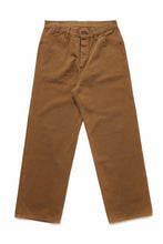 画像をギャラリービューアに読み込む, FULLCOUNT HEAVY CANVAS CINCH BACK WORK TROUSERS (BROWN)