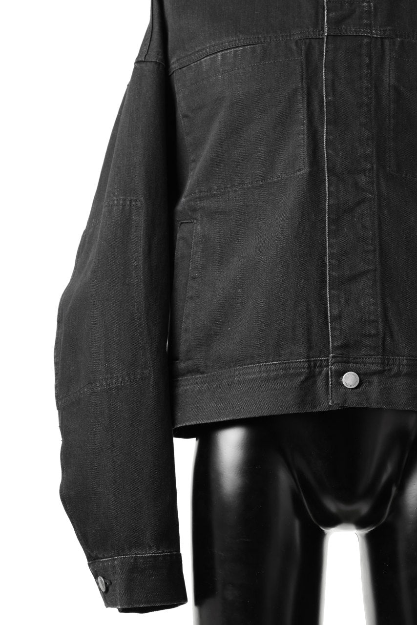 Load image into Gallery viewer, entire studios GEM DENIM JACKET (MAGNETITE)