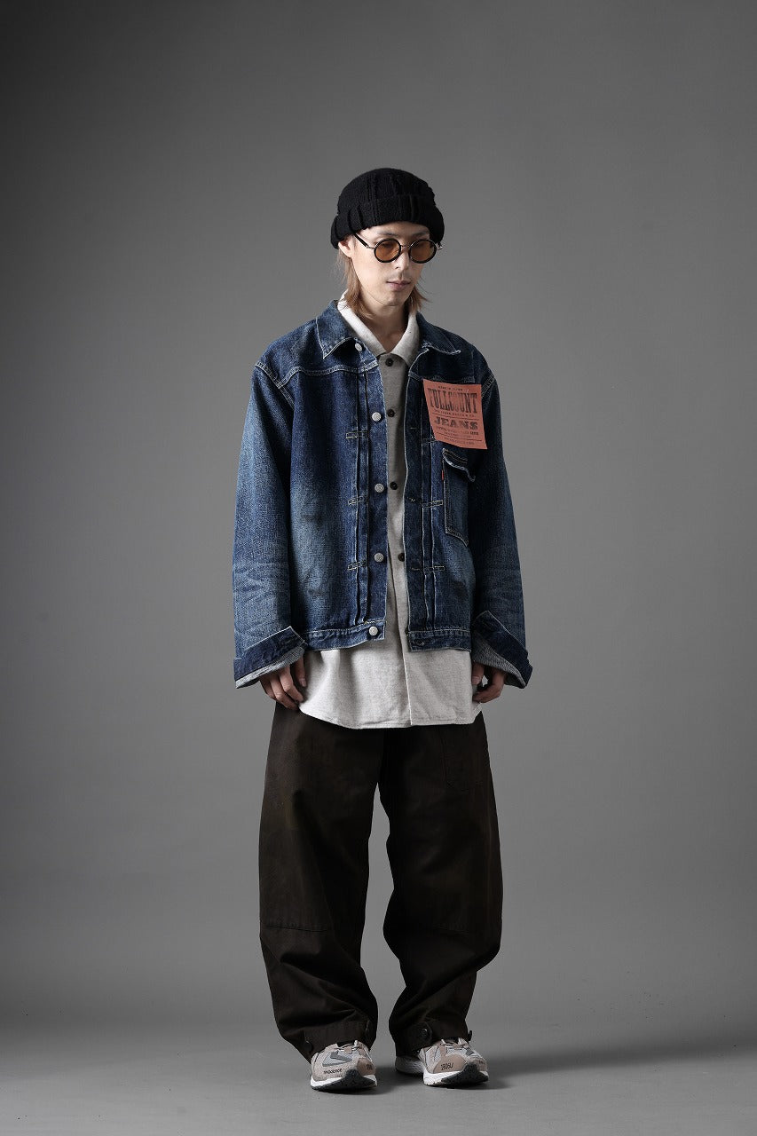 画像をギャラリービューアに読み込む, FULLCOUNT &quot;Fear Of The Dark&quot; Type 1 Denim Jacket / 15.5oz Zimbabwe Selvedge Denim (INDIGO BLUE)