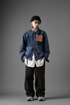 画像をギャラリービューアに読み込む, FULLCOUNT &quot;Fear Of The Dark&quot; Type 1 Denim Jacket / 15.5oz Zimbabwe Selvedge Denim (INDIGO BLUE)