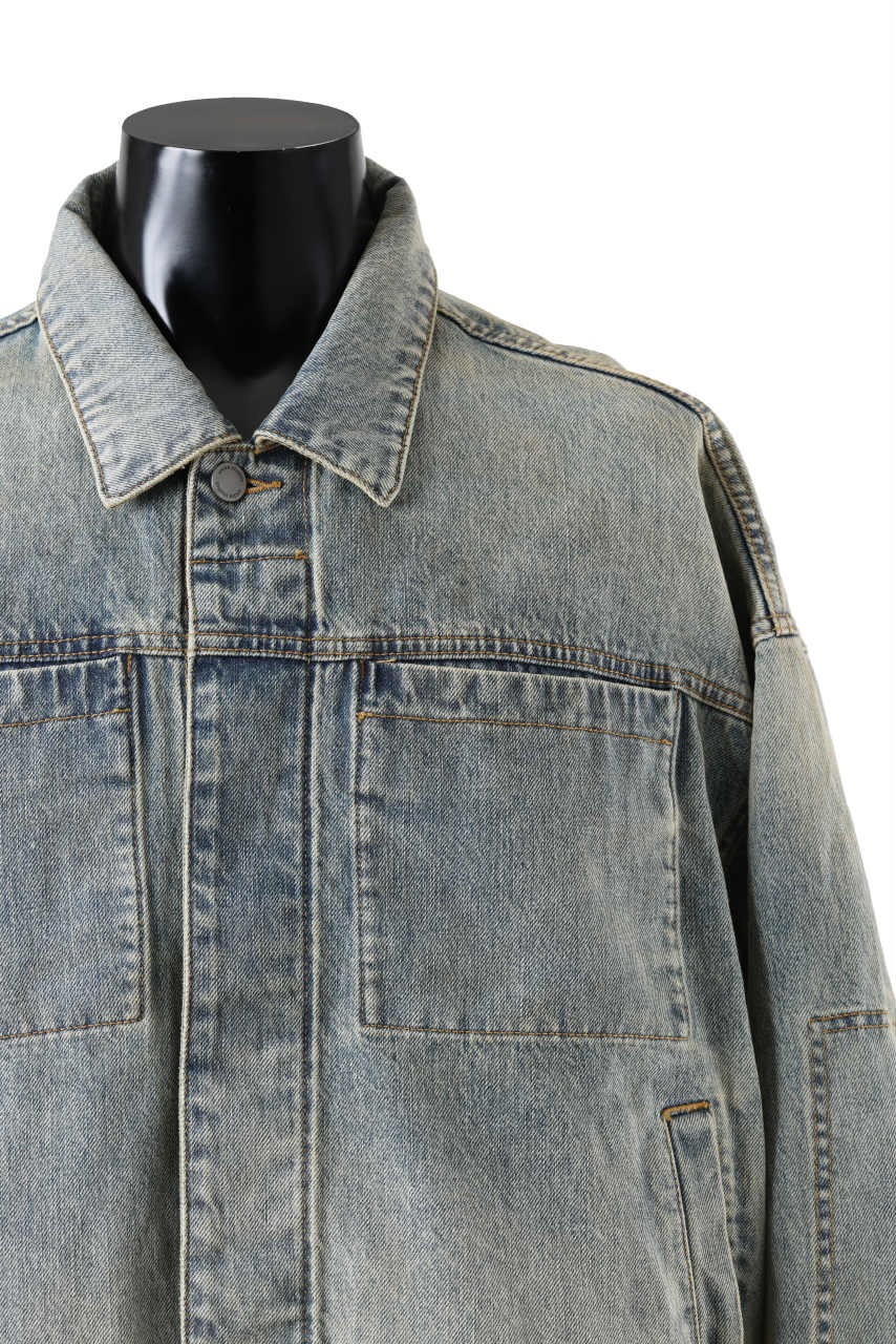 entire studios GEM DENIM JACKET (SURFACE WAVE)