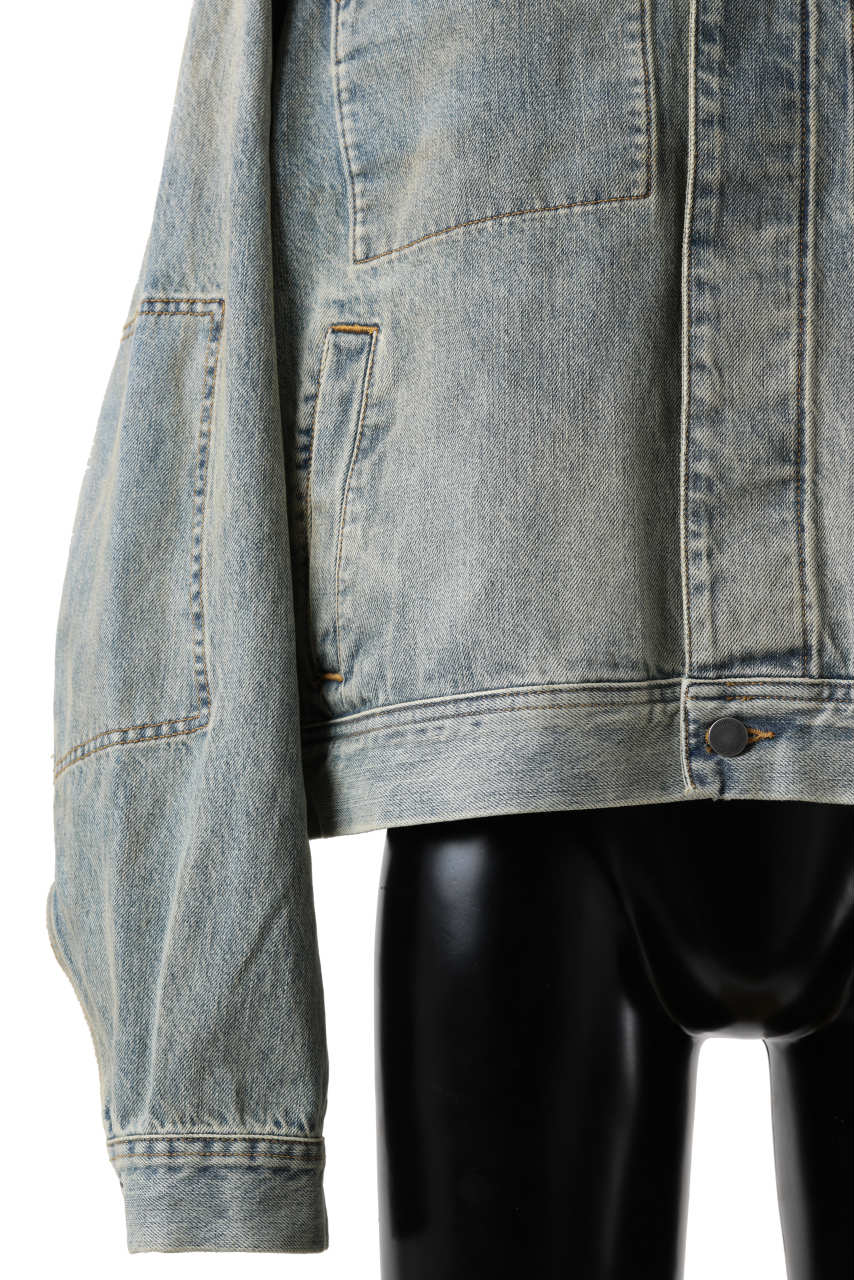 entire studios GEM DENIM JACKET (SURFACE WAVE)