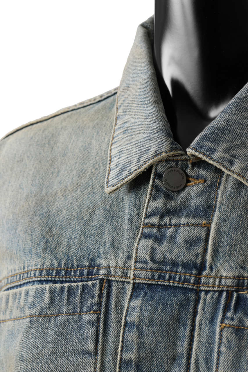 entire studios GEM DENIM JACKET (SURFACE WAVE)