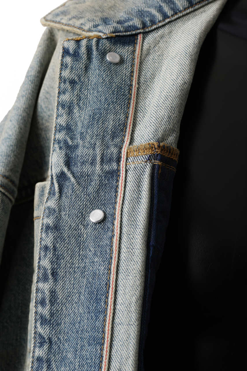 画像をギャラリービューアに読み込む, entire studios GEM DENIM JACKET (SURFACE WAVE)