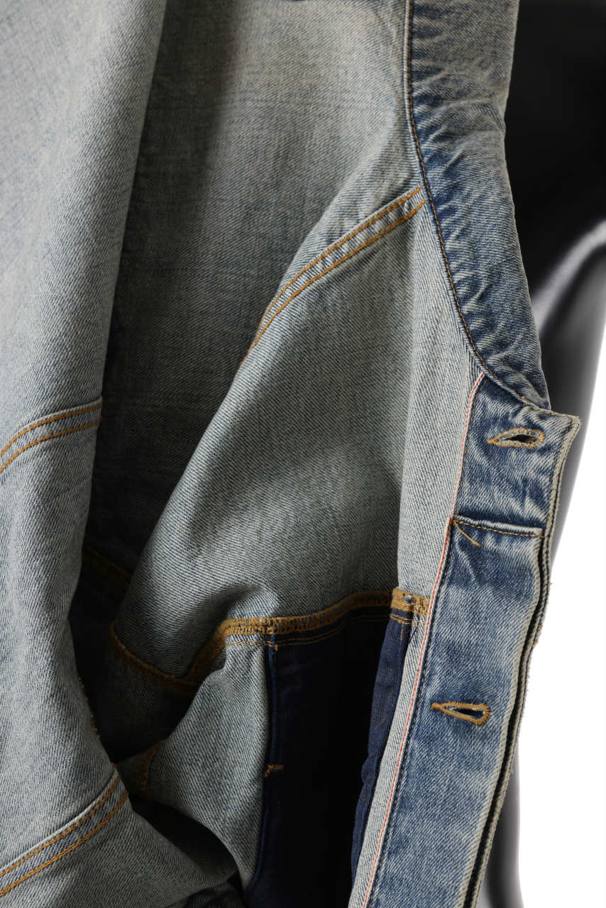 entire studios GEM DENIM JACKET (SURFACE WAVE)