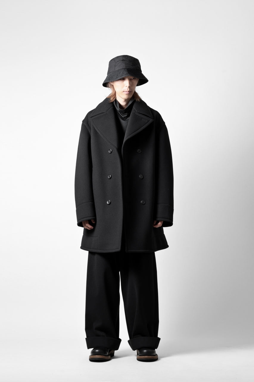 画像をギャラリービューアに読み込む, th products Marine Over Coat / active setter tweed knit (black)