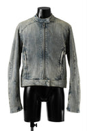 entire studios MOTO DENIM JACKET (SURFACE WAVE)