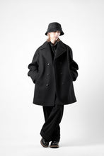 画像をギャラリービューアに読み込む, th products Marine Over Coat / active setter tweed knit (black)