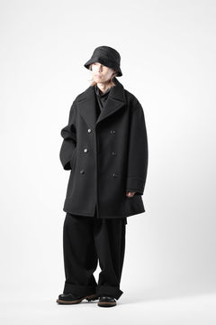 画像をギャラリービューアに読み込む, th products Marine Over Coat / active setter tweed knit (black)