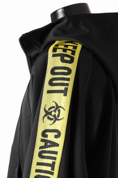 画像をギャラリービューアに読み込む, beauty : beast ”KEEP OUT” DOLMAN / HOODED TRACK JACKET (BLACK x YELLOW)