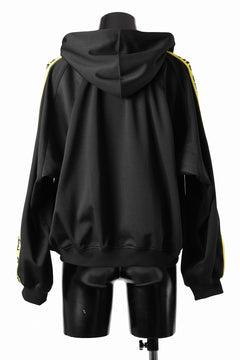 画像をギャラリービューアに読み込む, beauty : beast ”KEEP OUT” DOLMAN / HOODED TRACK JACKET (BLACK x YELLOW)