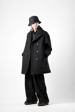 画像をギャラリービューアに読み込む, th products Marine Over Coat / active setter tweed knit (black)