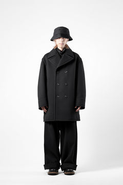 画像をギャラリービューアに読み込む, th products Marine Over Coat / active setter tweed knit (black)