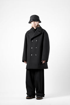 画像をギャラリービューアに読み込む, th products Marine Over Coat / active setter tweed knit (black)