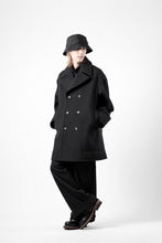 Load image into Gallery viewer, th products Marine Over Coat / active setter tweed knit (black)