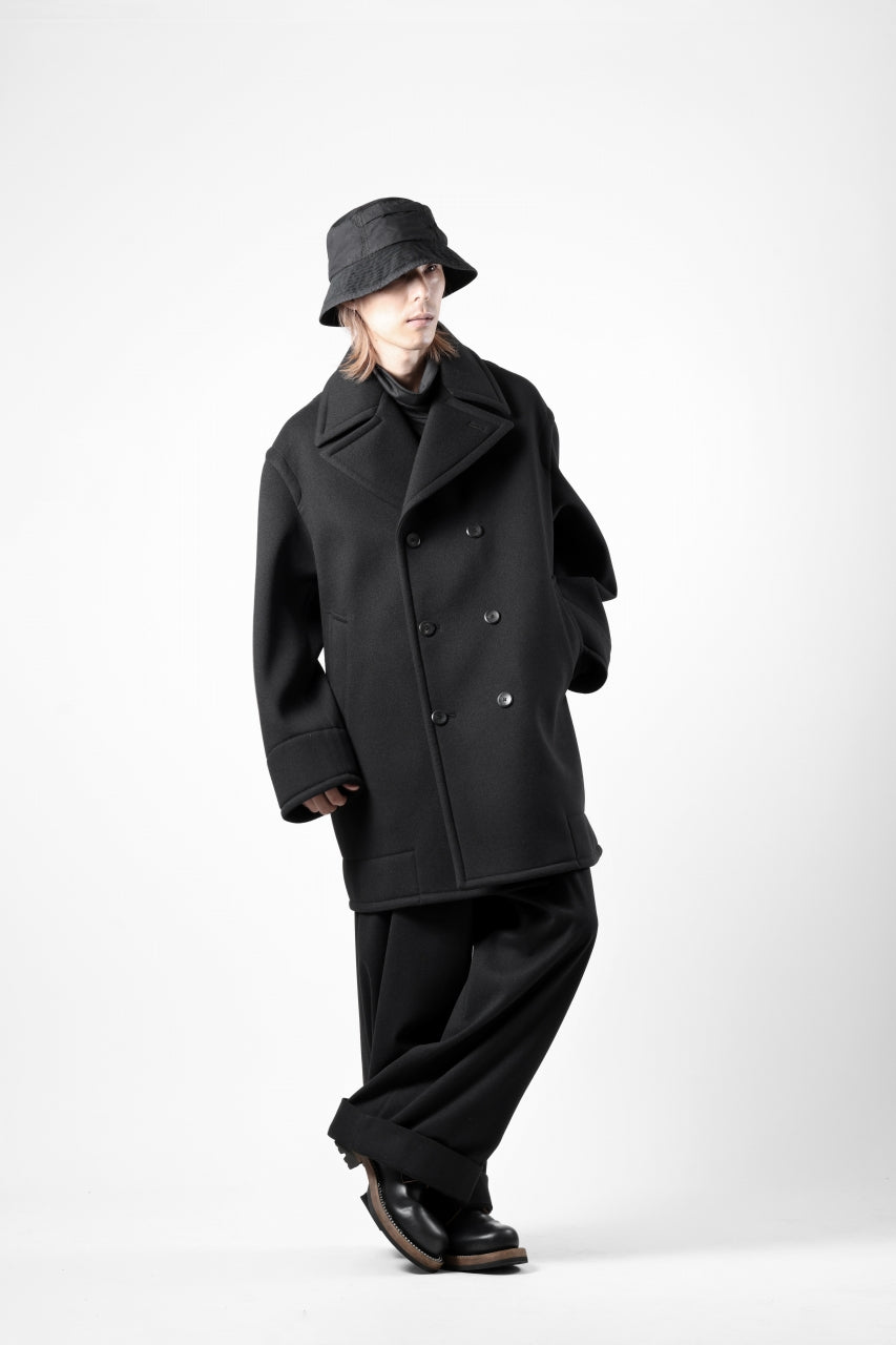 画像をギャラリービューアに読み込む, th products Marine Over Coat / active setter tweed knit (black)