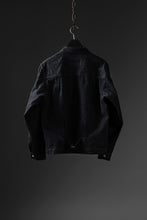 画像をギャラリービューアに読み込む, FULLCOUNT Type 1 Black Denim Jacket / 13.7oz Zimbabwe Selvedge Denim (BLACK)