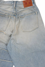 Load image into Gallery viewer, FULLCOUNT x KAMIYA Switching Denim Wide Bermuda Pants / 13.7oz Original Selvedge Denim (INDIGO BLUE)