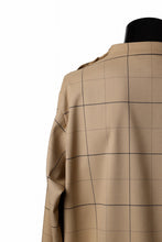 画像をギャラリービューアに読み込む, N/07 exclusive MOCK NECK PULLOVER / WINDOWPANE CHECK TR TWILL (BEIGE)