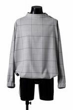 画像をギャラリービューアに読み込む, N/07 exclusive MOCK NECK PULLOVER / WINDOWPANE CHECK TR TWILL (GREY)