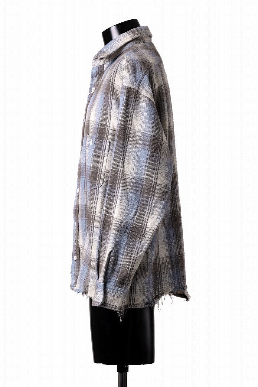 画像をギャラリービューアに読み込む, FULLCOUNT x N/07 exclusive Original Check Flannel Shirt (Blue)