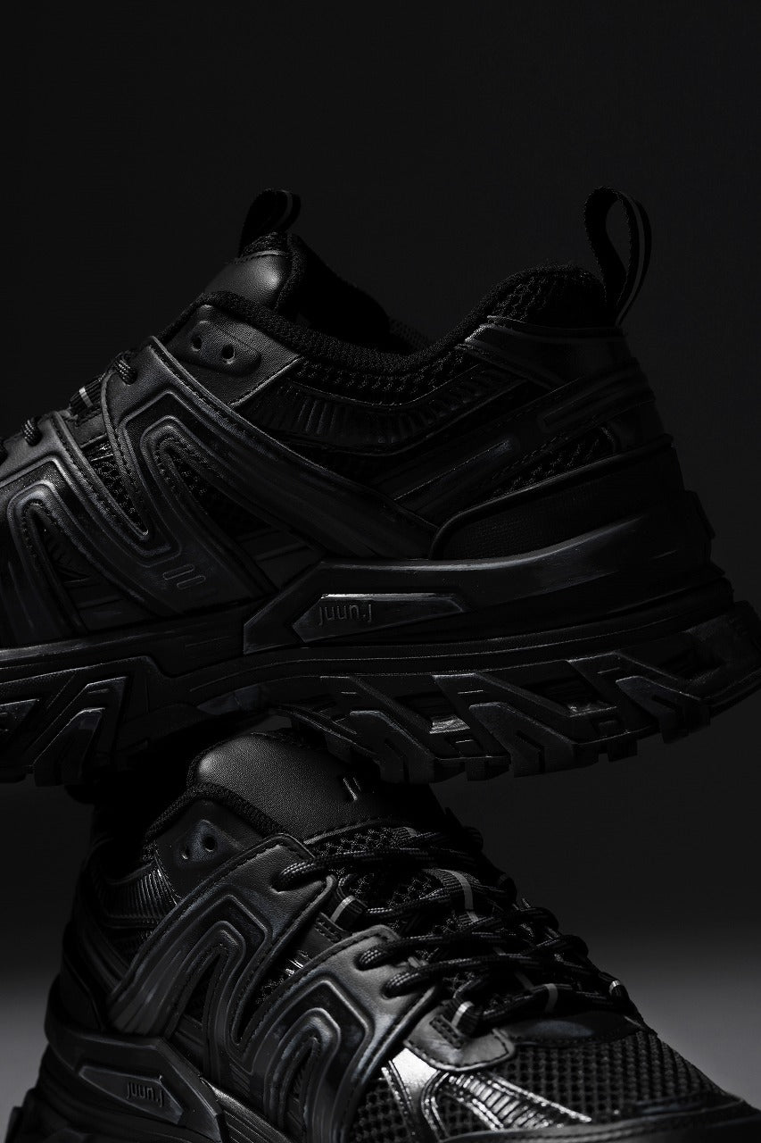 Juun.J Synthetic Trainer Shoes (BLACK)