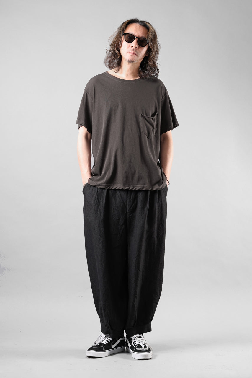 画像をギャラリービューアに読み込む, KLASICA "DEGREE 10" TORSION SEAM REGULAR FIT TEE / HIGH TWISTED COTTON DRY JERSEY (BROWN)