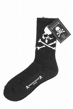 画像をギャラリービューアに読み込む, mastermind JAPAN REGULAR SOCKS / SKULL LOGO (BLACK)