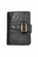 Load image into Gallery viewer, ierib Folded Wallet / Waxed Horse Butt Leather (BLACK #A)