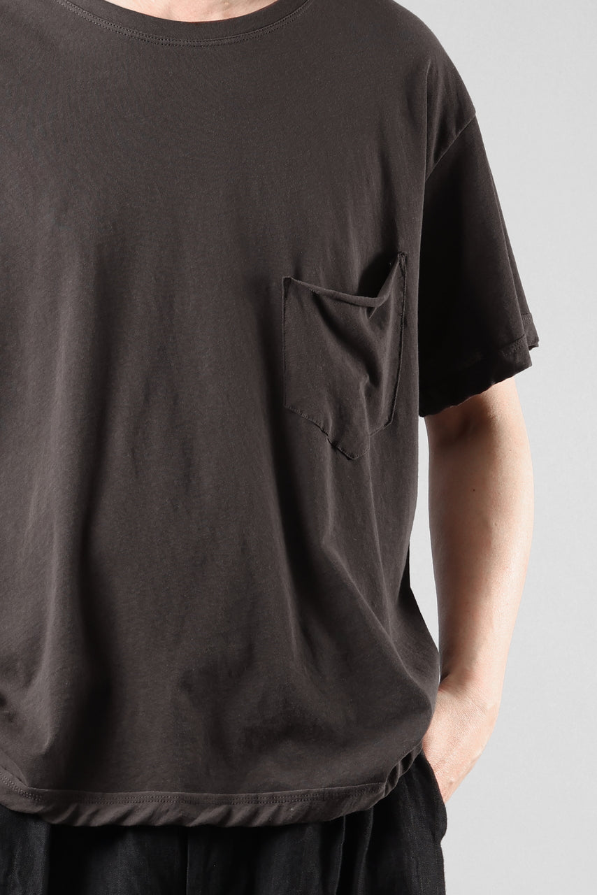 画像をギャラリービューアに読み込む, KLASICA "DEGREE 10" TORSION SEAM REGULAR FIT TEE / HIGH TWISTED COTTON DRY JERSEY (BROWN)