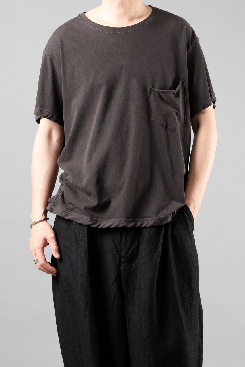 画像をギャラリービューアに読み込む, KLASICA "DEGREE 10" TORSION SEAM REGULAR FIT TEE / HIGH TWISTED COTTON DRY JERSEY (BROWN)