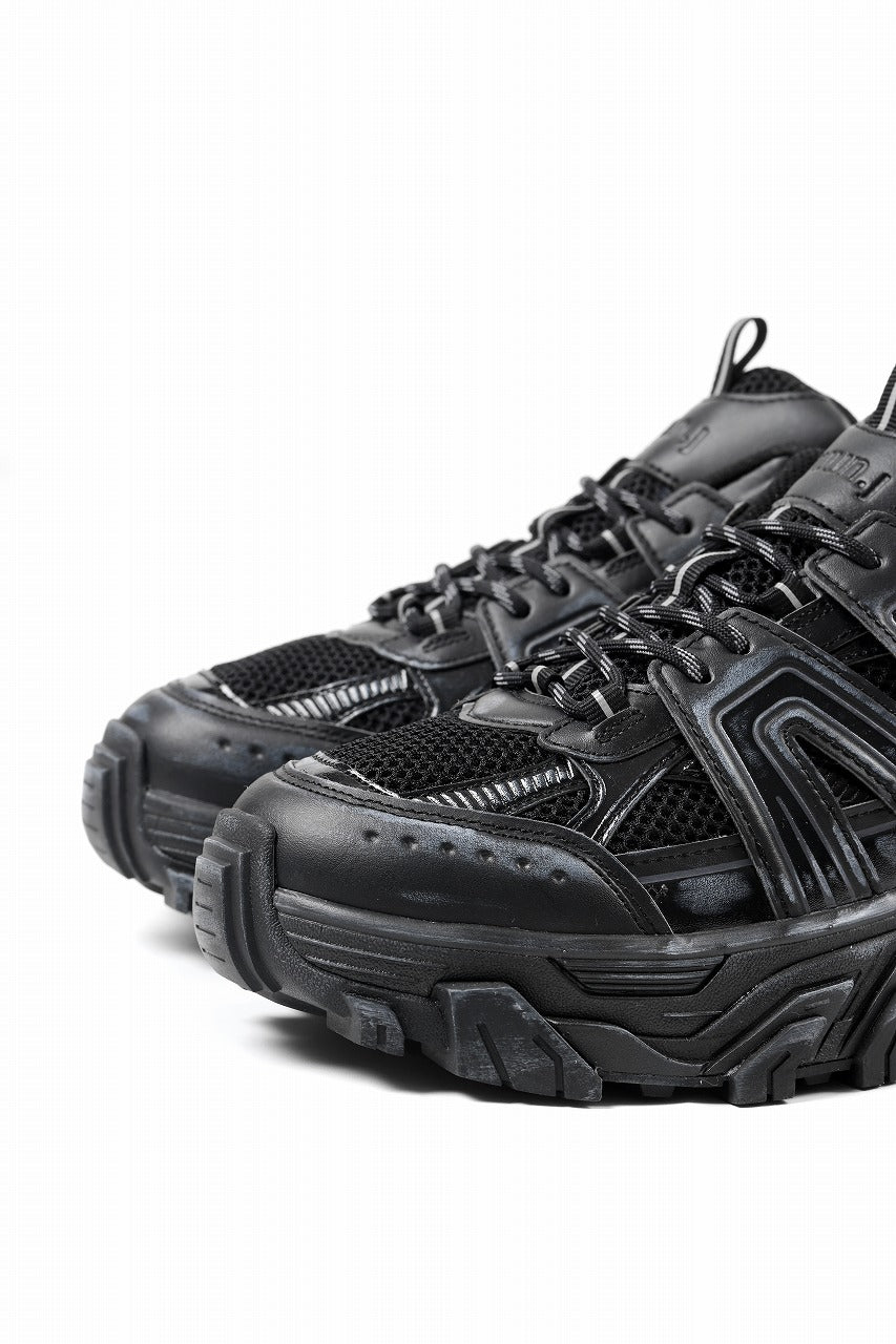 Juun.J Synthetic Trainer Shoes (BLACK)