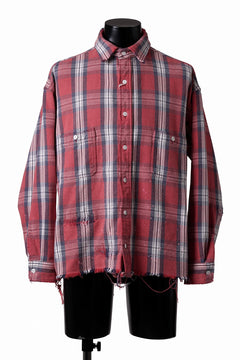 画像をギャラリービューアに読み込む, FULLCOUNT x N/07 exclusive Original Check Flannel Shirt (Red)