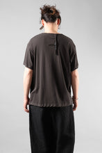 画像をギャラリービューアに読み込む, KLASICA "DEGREE 10" TORSION SEAM REGULAR FIT TEE / HIGH TWISTED COTTON DRY JERSEY (BROWN)