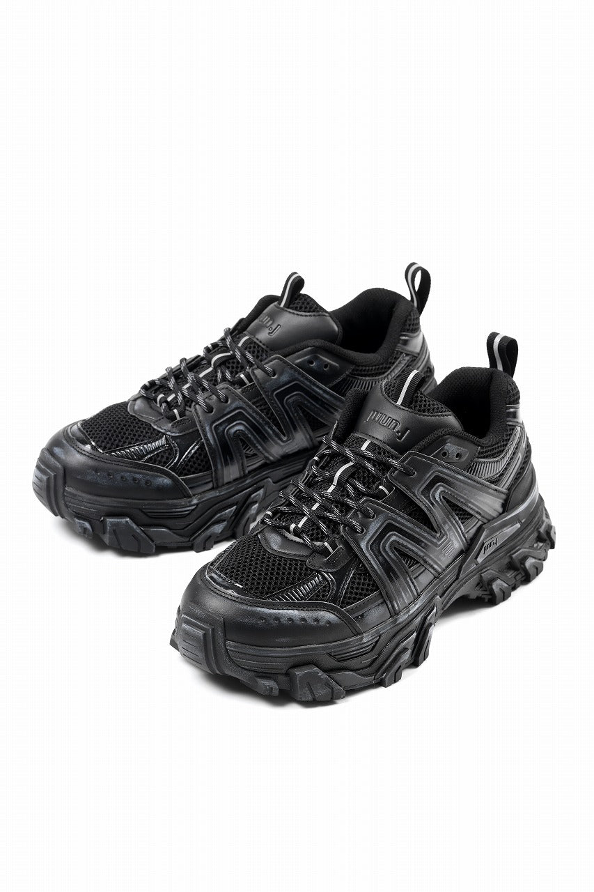 Juun.J Synthetic Trainer Shoes (BLACK)