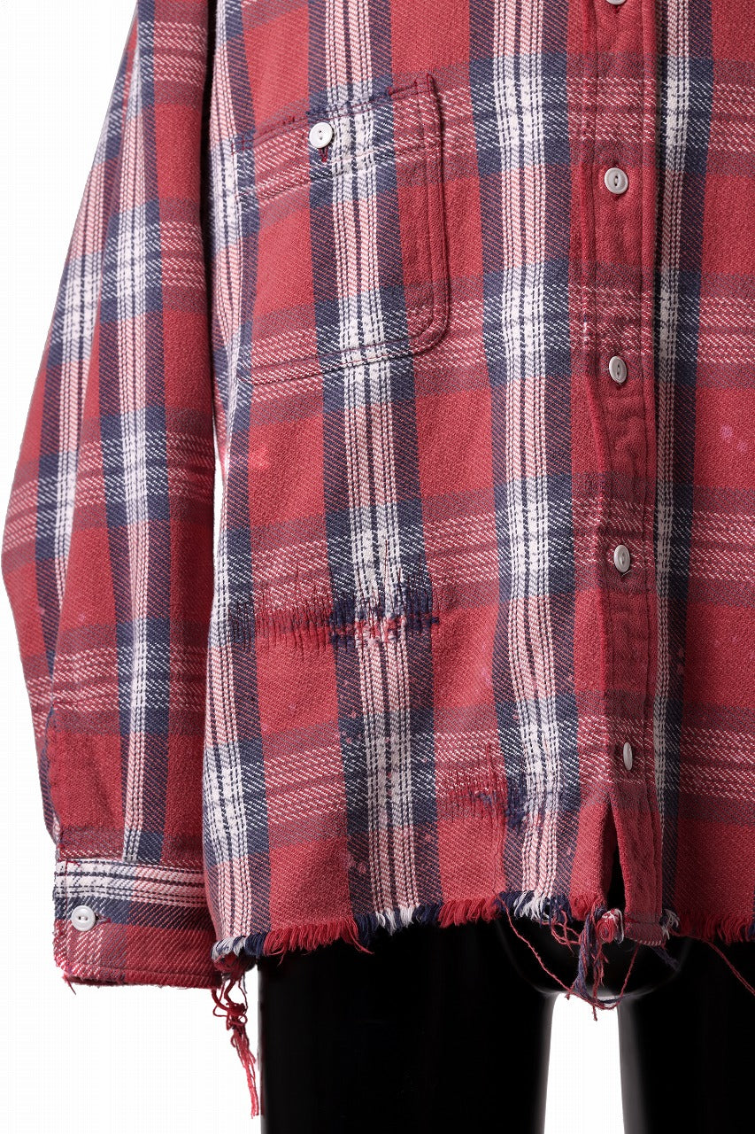 画像をギャラリービューアに読み込む, FULLCOUNT x N/07 exclusive Original Check Flannel Shirt (Red)